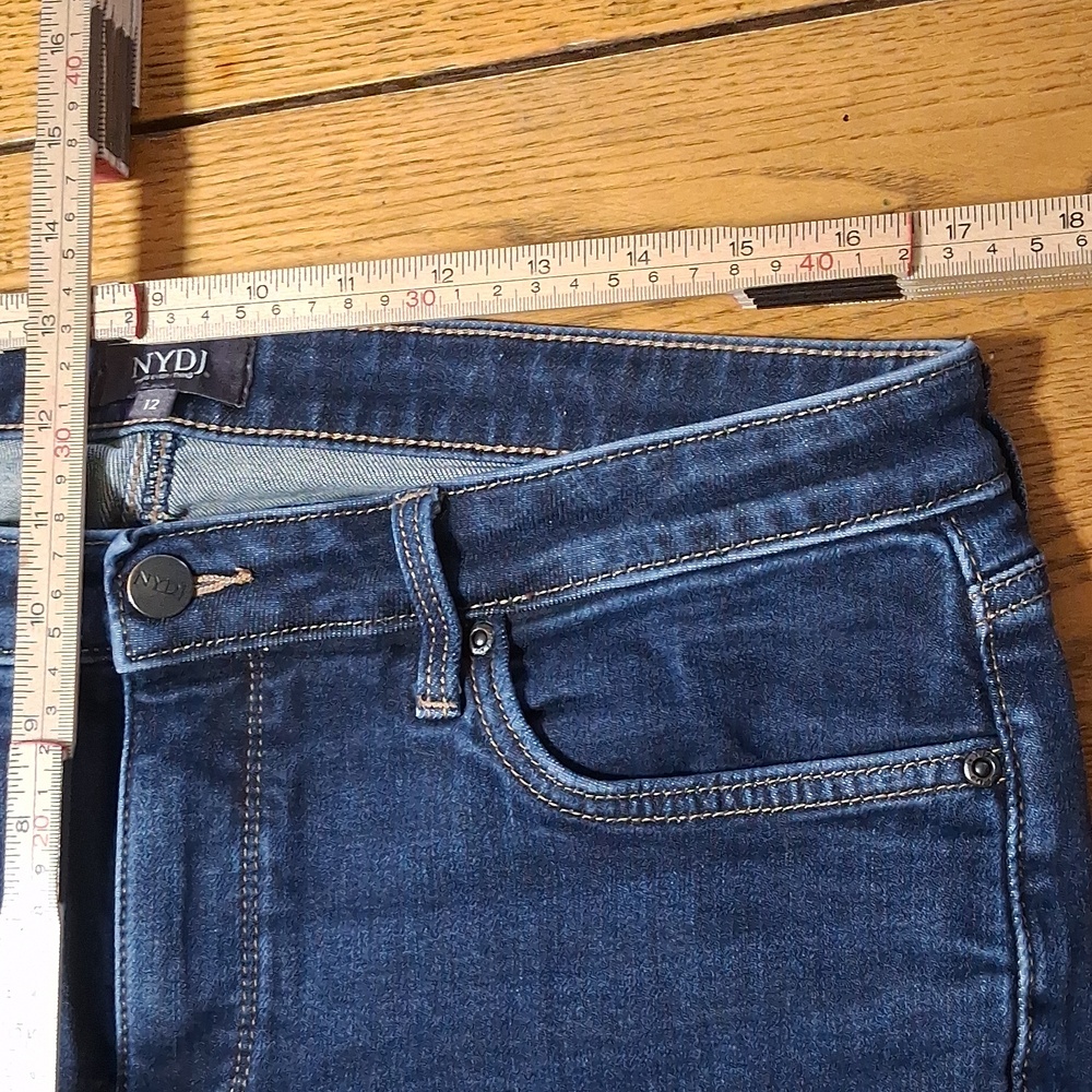 NYDJ Jeans 12 Womens BLUE Denim Pants Preowned Used - Picture 3 of 5